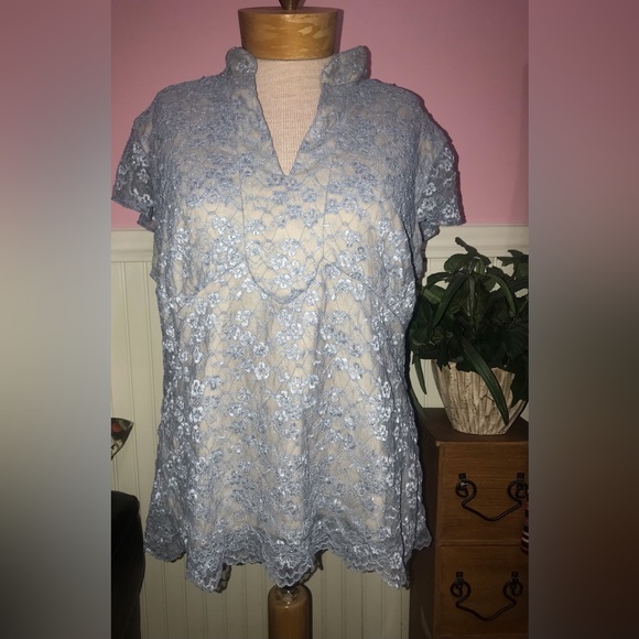 Lane Bryant Tops - Lane Bryant lace blouse